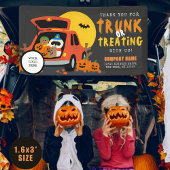 Ghoulish Trunk of Treat Halloween QR Business Spandoek
