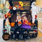Ghoulish Trunk of Treat Halloween QR Business Spandoek