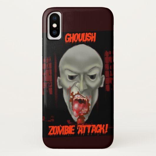 Ghoulish Zombie Attack Case-Mate iPhone Case (Achterkant)