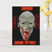 Ghoulish Zombie Attack Kaart (Gele Bloem)