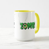 Ghoulishly Fun Funny Rippin' Zombie Halloween Mok (Voorkant rechts)
