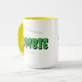 Ghoulishly Fun Funny Rippin' Zombie Halloween Mok (Voorkant links)