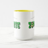 Ghoulishly Fun Funny Rippin' Zombie Halloween Mok (Midden)