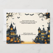 Ghoulishly Fun Halloween Party uitnodiging (Achterkant)