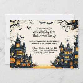 Ghoulishly Fun Halloween Party uitnodiging