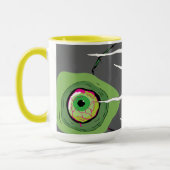 Ghoulishly Fun Zombie Pun Scratched Mok (Links)