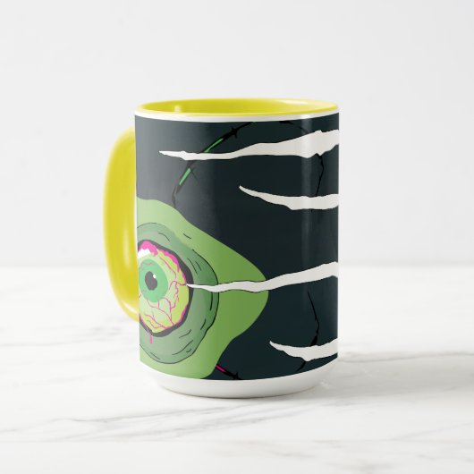 Ghoulishly Fun Zombie Voor... bekrast Mok (Voorkant links)