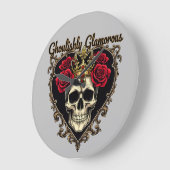 Ghoulishly Glamorous, Halloween Elegance Design Grote Klok (Hoek)