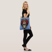 Ghoulishly Glamorous, Halloween Elegance Design Tote Bag (Op model)