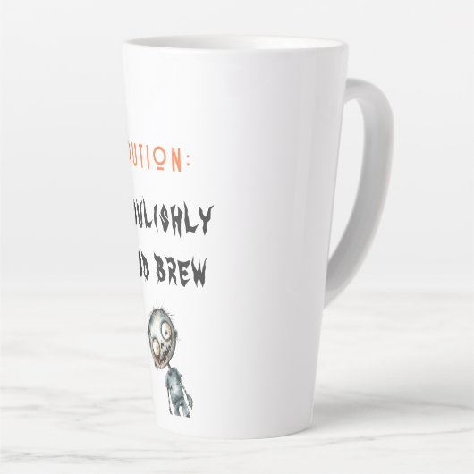 Ghoulishly Good Brew White Halloween Latte Mok (Rechterhoek)