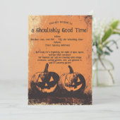 Ghoulishly Good Time Halloween Party Uitnodiging (Staand voorkant)