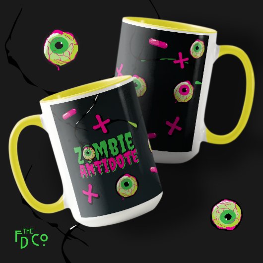 Ghoulishly Schattige Dark Funny Zombie Antidote Mok