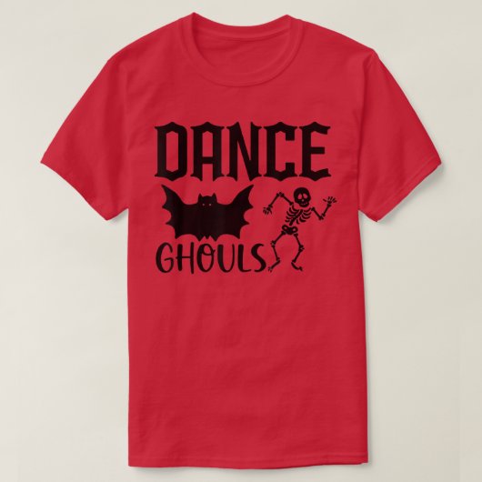 Ghouls Dance of Death Macabre Skeleton 686 T-shirt (Design voorkant)