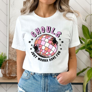 Ghouls Grappige Halloween Vrouwen Tshirt, moeder c T-shirt