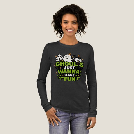 Ghouls Have Fun Tri-Blend Shirt (Voorkant)