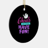 Ghouls Just Wanna Have Fun beroemd gemaakt door Ha Keramisch Ornament (Rechts)