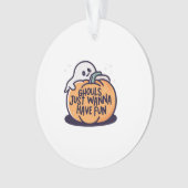 Ghouls Just Wanna Have Fun - Schattigee Halloween Ornament (voorkant)