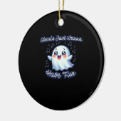 Ghouls Just Wanna Have Fun Sloth & Slogan Keramisch Ornament (Links)