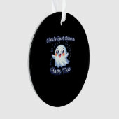 Ghouls Just Wanna Have Fun Sloth & Slogan Ornament (voorkant)