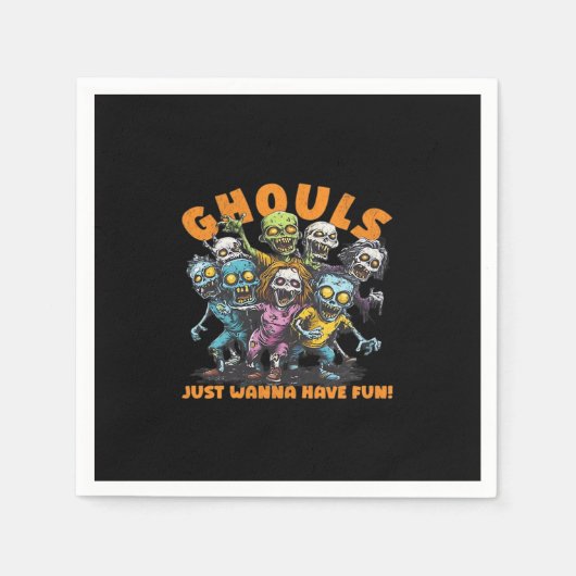 Ghouls Just Wanna Have Fun Spooky en Servet (Voorkant)