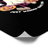 Ghouls Just Wanna Have Fun - Spooky Schattigee Hal Poster (Hoek)