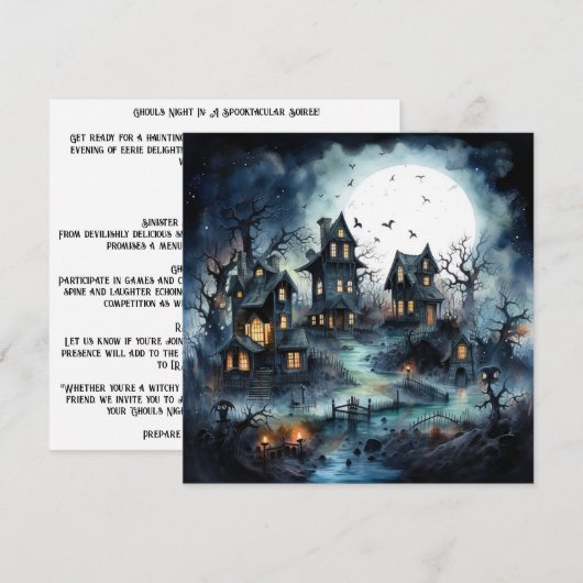 👻 Ghouls Night In: Een spectaculaire soiree! Maak Kaart (Voorkant / Achterkant)