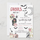 Ghouls Night Out Halloween Feestuitnodiging Kaart (Voorkant)