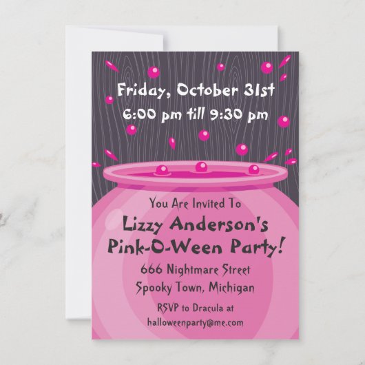 Ghouls Only Halloween Feestuitnodiging Kaart (Achterkant)