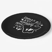 Ghouls wil gewoon een Fun Funny Halloween hebben Papieren Bordje (Gekanteld)