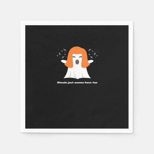 Ghouls wil gewoon een Fun Funny Halloween hebben Servet (Voorkant)