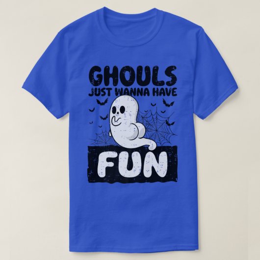 Ghouls wil gewoon een grappige Booty Ghost Hallo h T-shirt (Design voorkant)