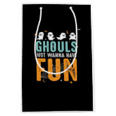 Ghouls wil gewoon een grappige halloween kostuum h medium cadeauzakje (Voorkant)