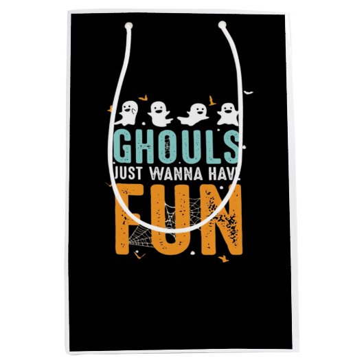 Ghouls wil gewoon een grappige halloween kostuum h medium cadeauzakje (Voorkant)