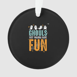 Ghouls wil gewoon een grappige halloween kostuum h ornament