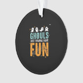 Ghouls wil gewoon een grappige halloween kostuum h ornament (voorkant)