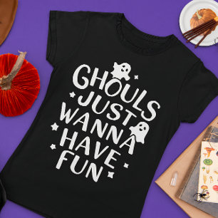 Ghouls wil gewoon een grappige halloween kostuum h t-shirt