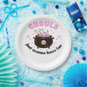 Ghouls wil gewoon een vun Cute Halloween Papieren Bordje (Feest)