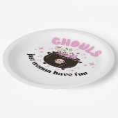 Ghouls wil gewoon een vun Cute Halloween Papieren Bordje (Gekanteld)