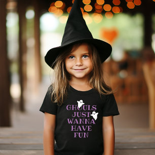 Ghouls wil gewoon een vun Paarse Halloween hebben Kinder Shirts