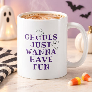 Ghouls wil gewoon een vun Paarse Halloween hebben Koffiemok