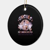 Ghouls wil gewoon een vun Retro Halloween kostuum  Keramisch Ornament (Links)