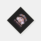 Ghouls wil gewoon een vun Retro Halloween kostuum  Servet (Hoek)