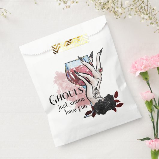 Ghouls wil gewoon Fun Halloween hebben Bedankzakje (Gezegeld)