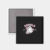 Ghouls wil gewoon plezier hebben Halloween Art Bas Magneet (Voorkant / Achterkant)