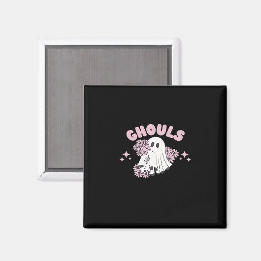 Ghouls wil gewoon plezier hebben Halloween Art Bas Magneet (Voorkant / Achterkant)