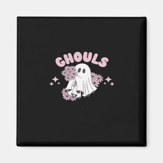 Ghouls wil gewoon plezier hebben Halloween Art Bas Magneet (Voorkant)