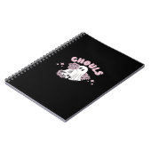 Ghouls wil gewoon plezier hebben Halloween Art Bas Notitieboek (Linkerzijde)