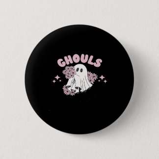Ghouls wil gewoon plezier hebben Halloween Art Bas Ronde Button 5,7 Cm