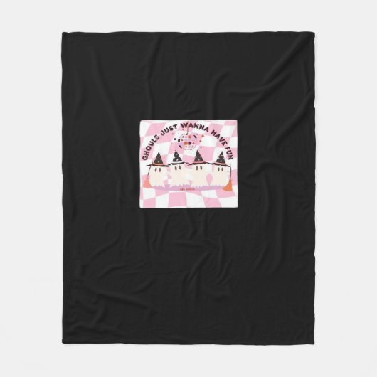 Ghouls wil gewoon plezier hebben Halloween Design  Fleece Deken (Voorkant)