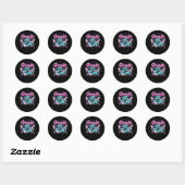 Ghouls wil gewoon plezier hebben Halloween Disco P Ronde Sticker (Vel)